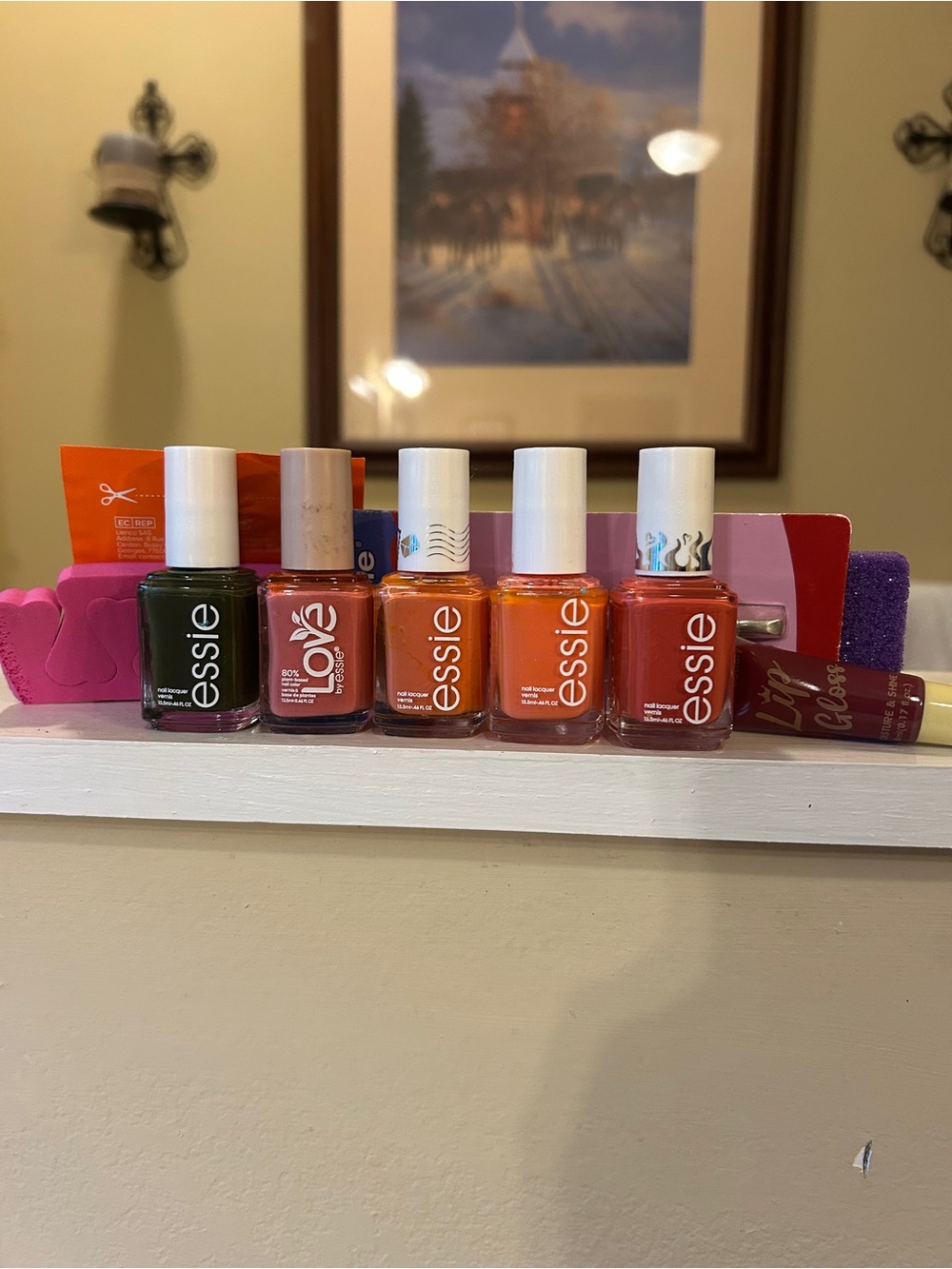 Essie Orange & Green Nail Polish Set - Vibrant Summer Shades